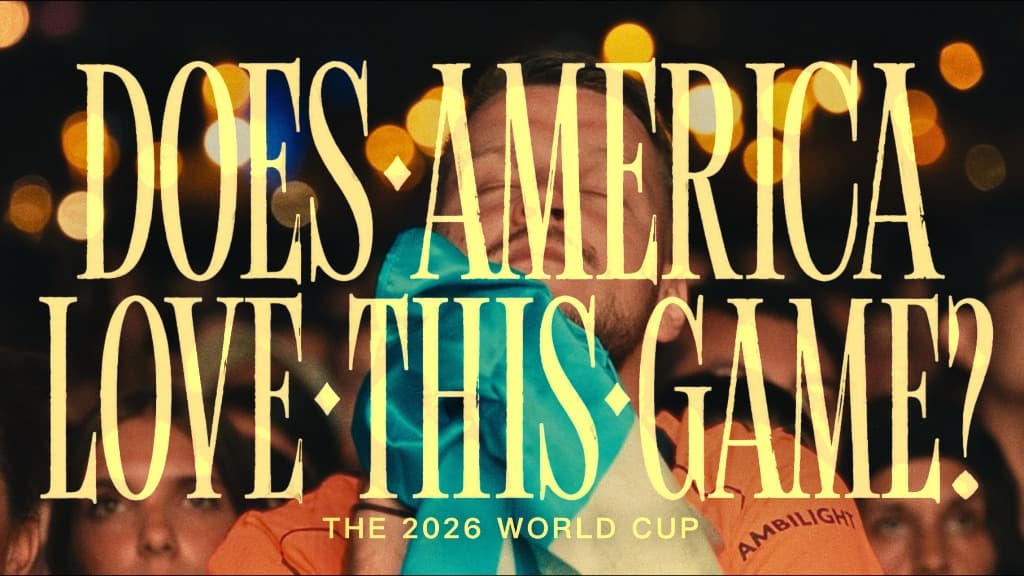 Passionate soccer fan in stadium lights during the 2026 World Cup - Does America Love This Game?