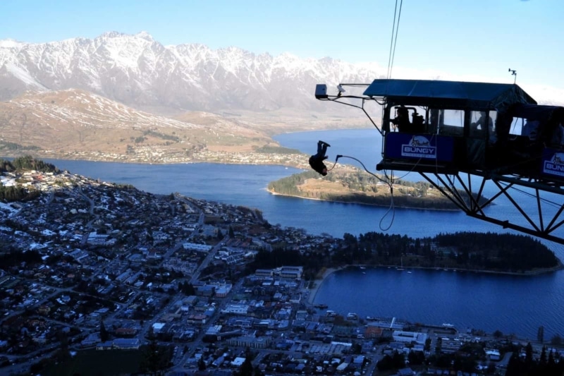 Bungy Jumping Over Queenstown