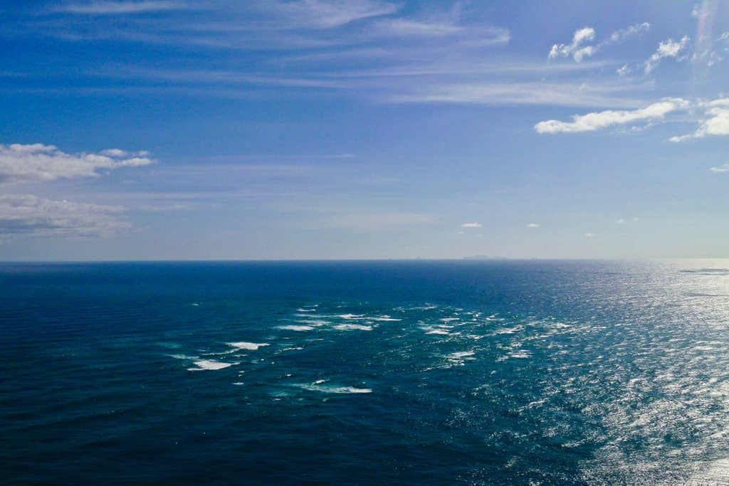Tasman Sea and Pacific Ocean