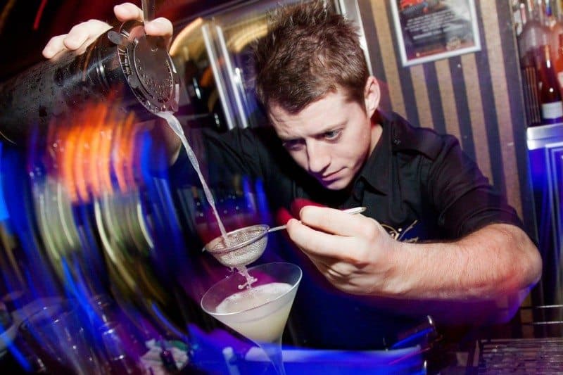 Making cocktails at a nightclub in Brisbane, Australia which was my favorite way to work and travel in Australia