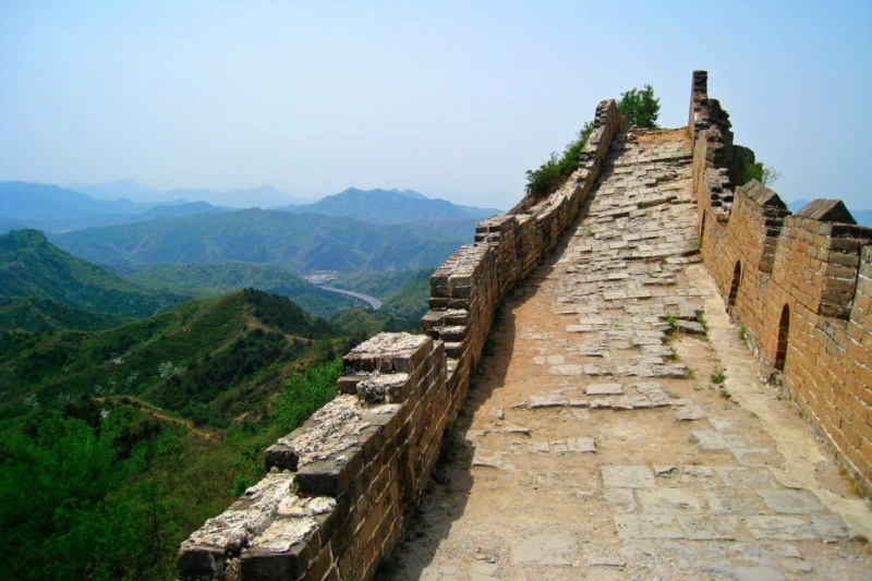Ruins on the Great Wall of China