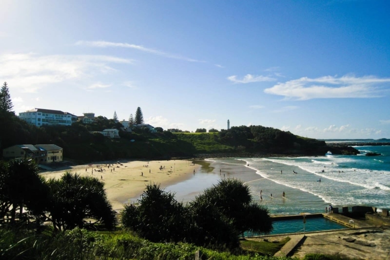 The small beach town of Yamba, NSW