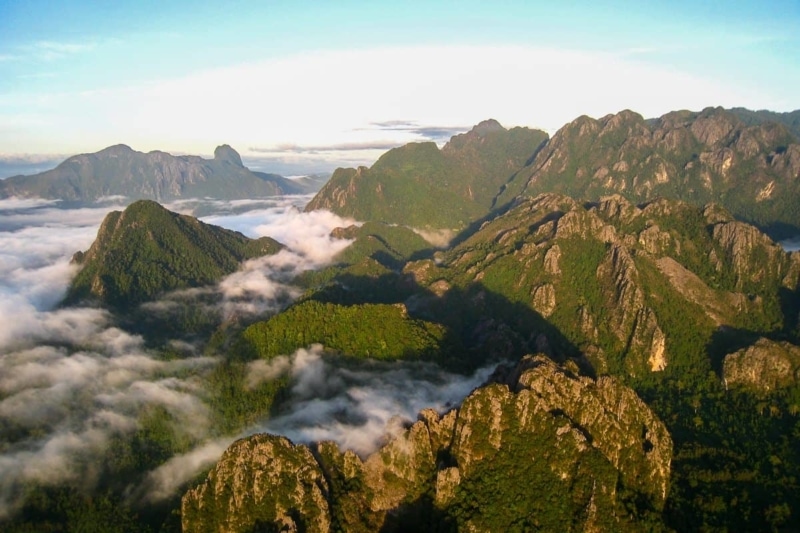 The mountains of Vang Vieng