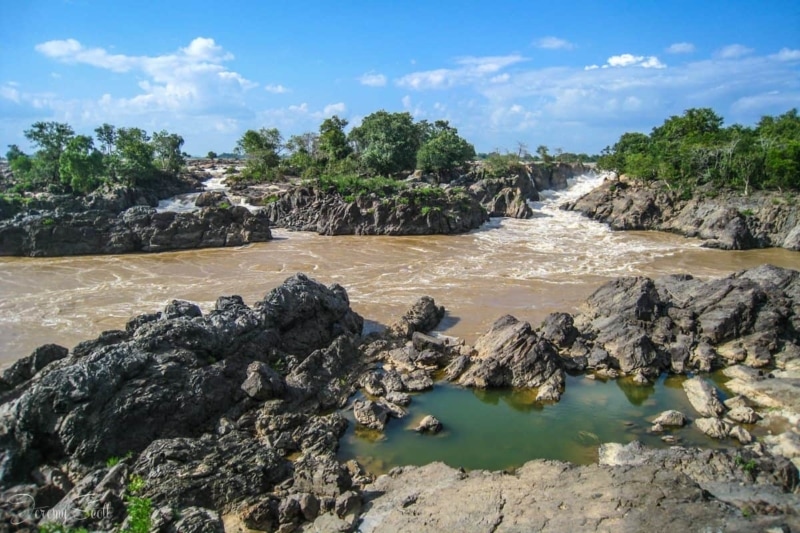 Waterfall in Southern Laos
