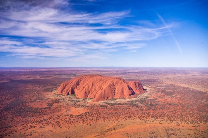 Aerial View of Uluru