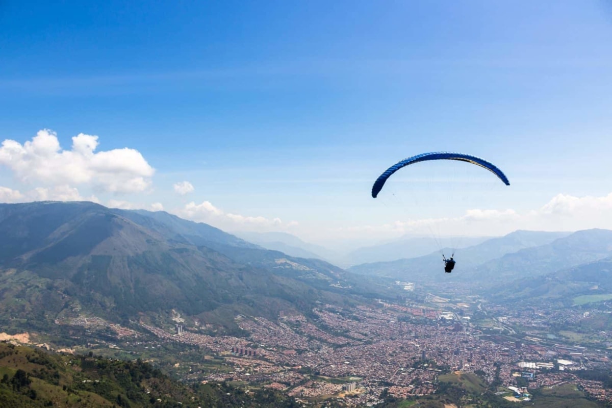 Paragliding in Medellin, Colombia