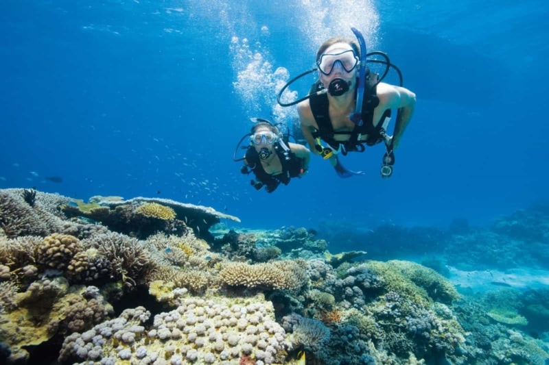 Scuba diving on the Great Barrier Reef