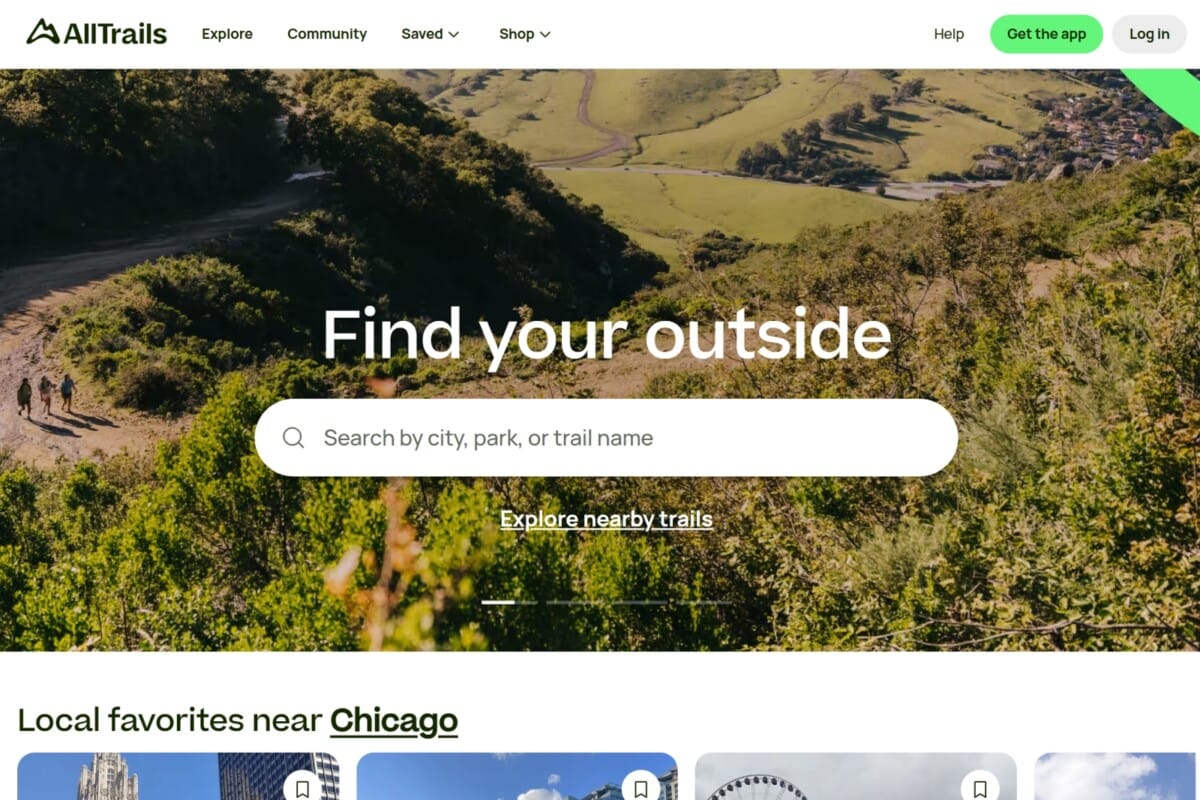 AllTrails Travel App