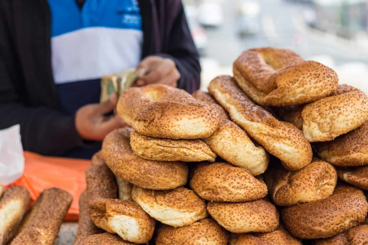 Bread stand in Jerusalem