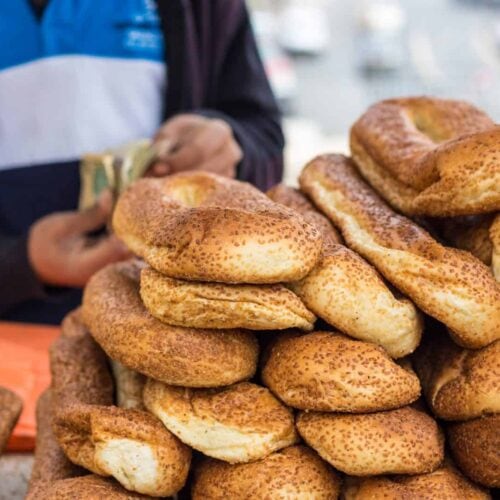 Bread stand in Jerusalem