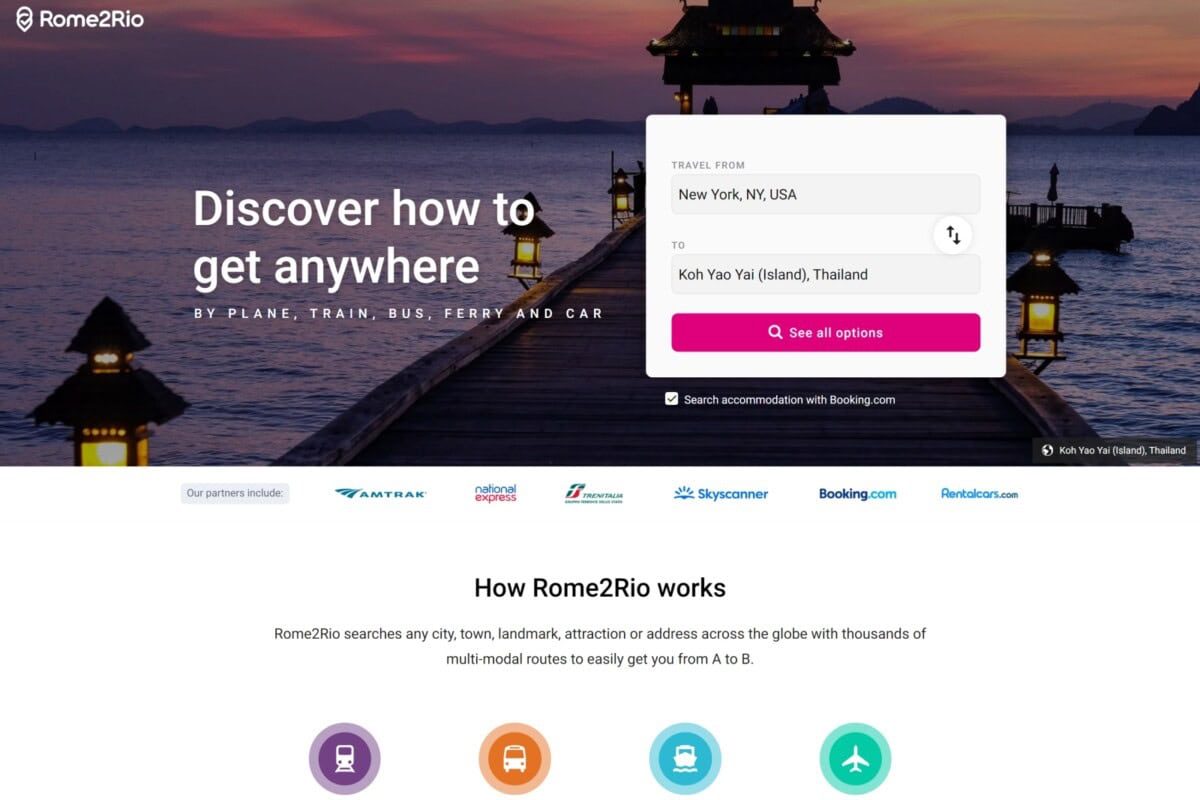 Rome2Rio Travel App