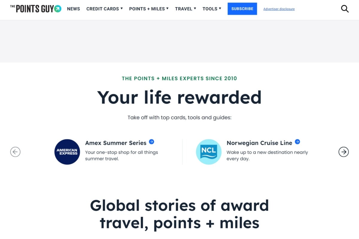 The Points Guy Travel App