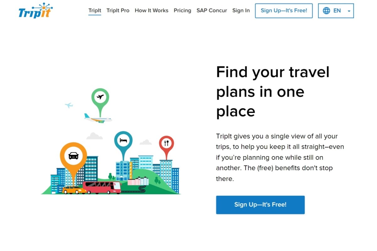 TripIt Travel App