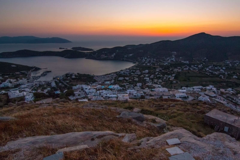 Sunset on the Island of Ios, Pictures of Greece