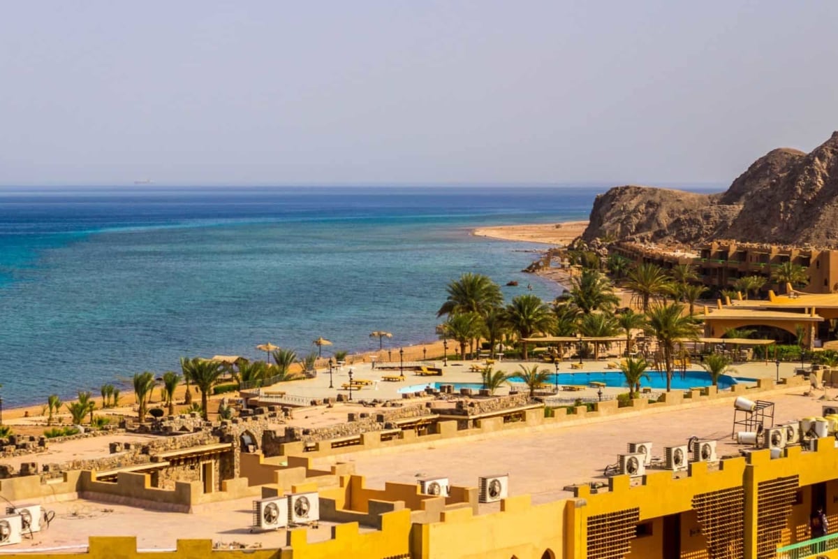 Empty resorts on the coast of Sinai
