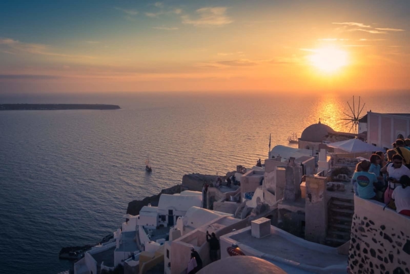 Sunset on Santorini, Pictures of Greece