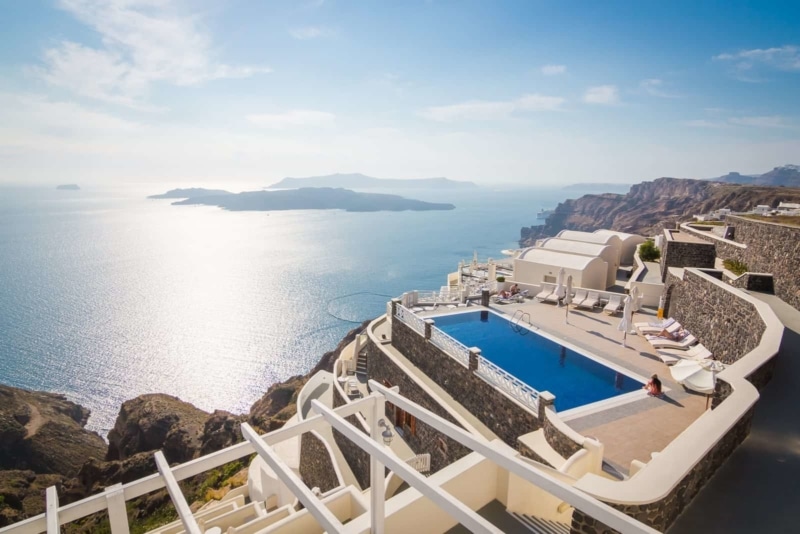 Santorini Swimming Pool, Pictures of Greece