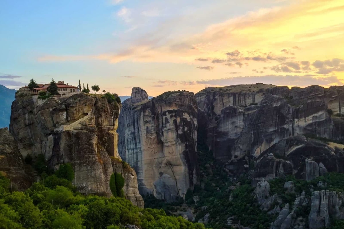 Sunset in Meteora, Pictures of Greece