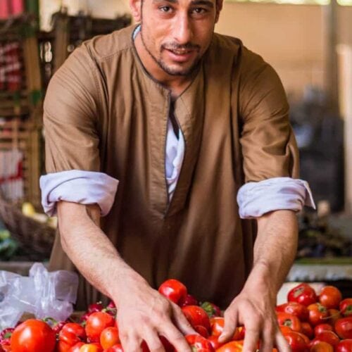 The tomato man of Giza.