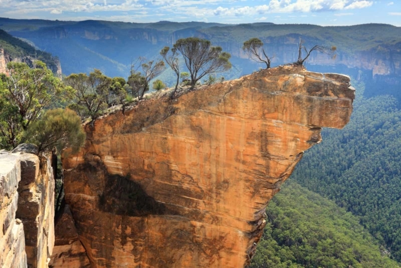 Hanging Rock in the Blue Mountains, Australia.