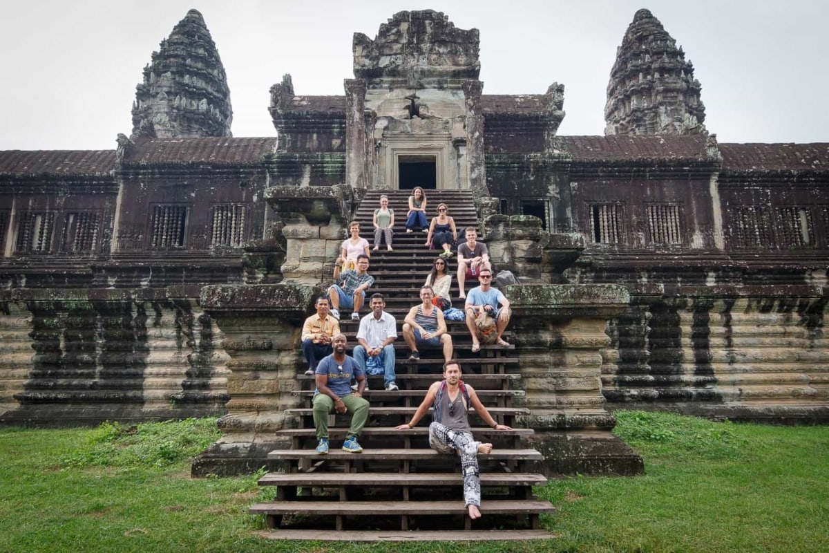 The HOJ crew at Angkor Wat.