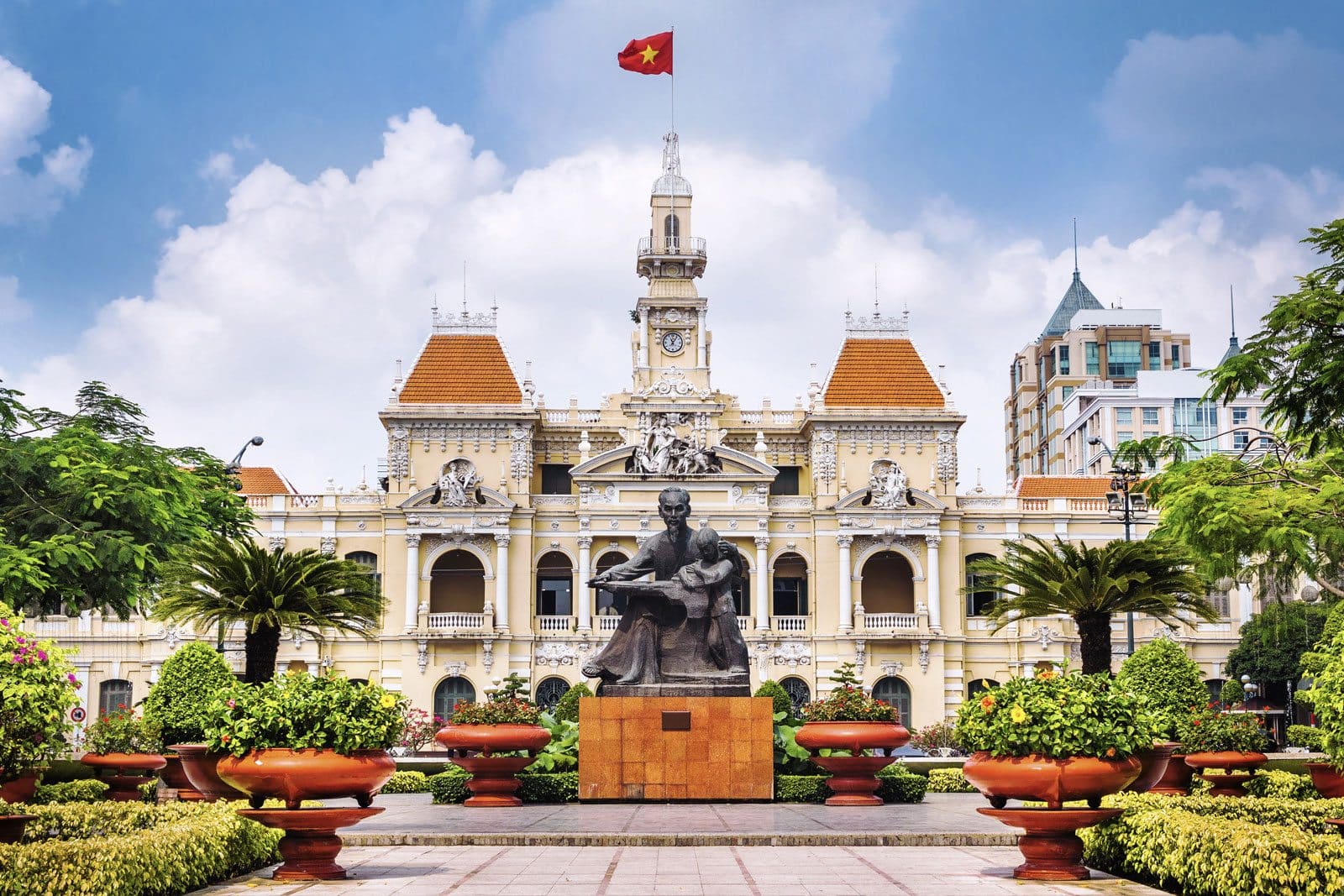 Ho Chi Minh City Hall, built in French colonial style for Saigon