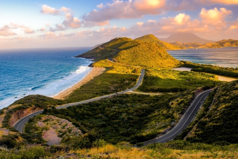 The view from Timothy Hill Overlook, St. Kitts