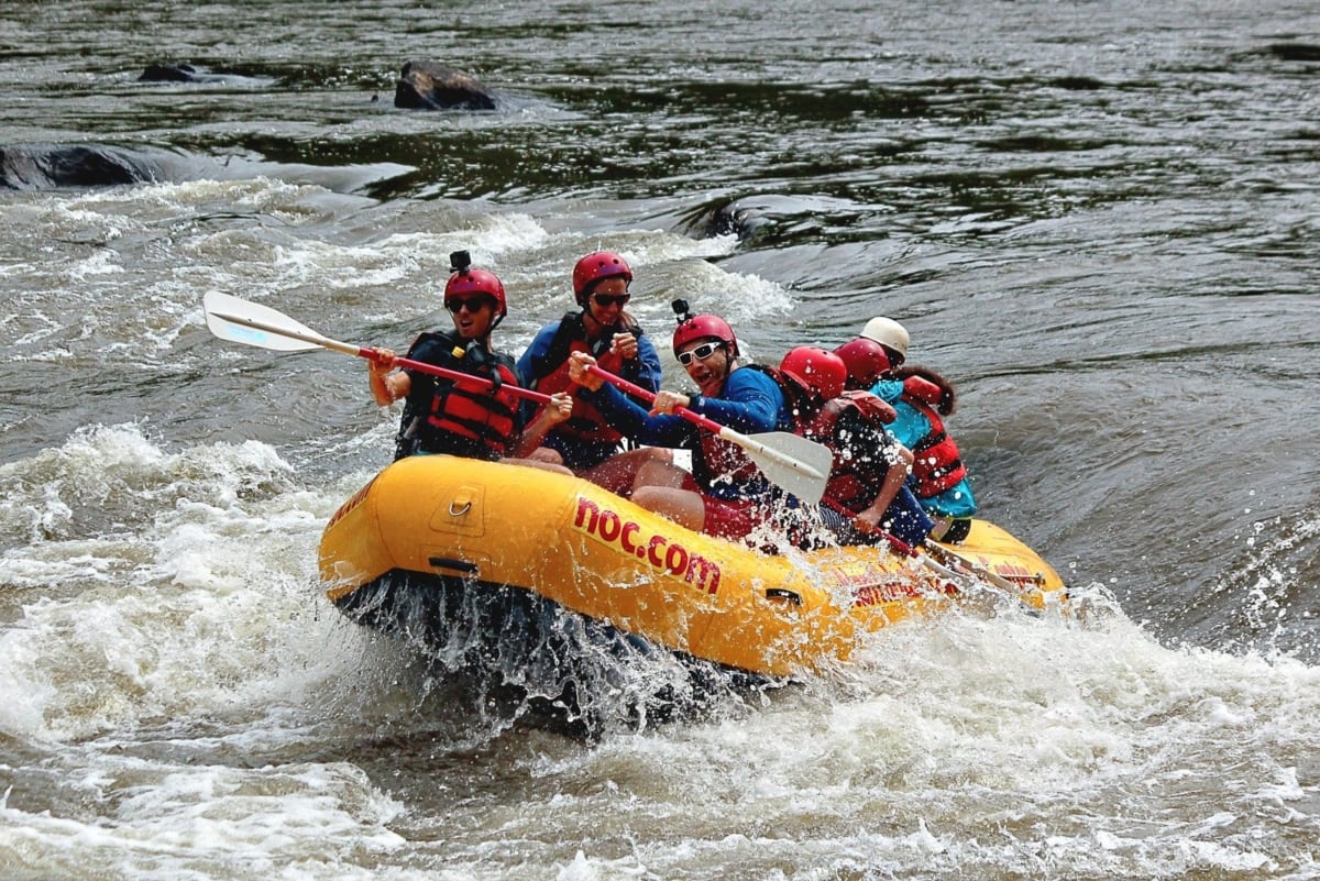 Whitewater rafting with Nantahala Outdoor Center