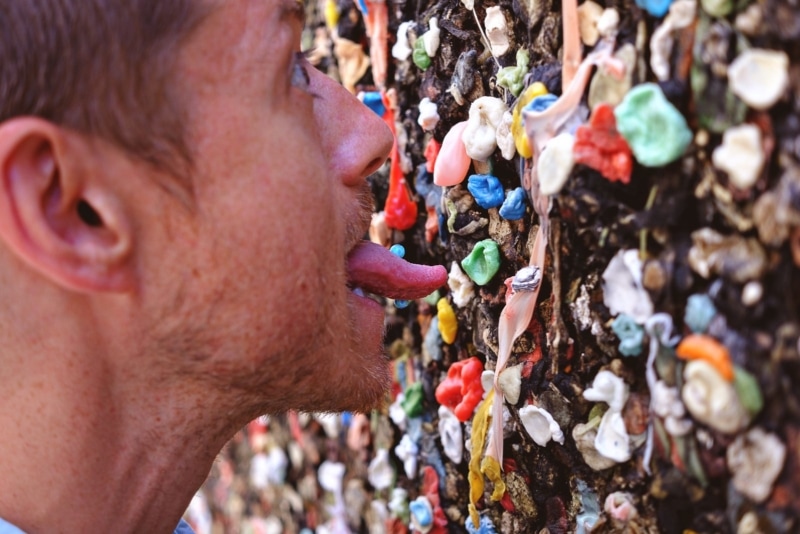 The famous Bubblegum Alley in San Luis Obispo. Give this is a quick stop if you're road tripping on Pacific Coast Highway.