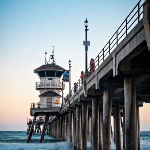 Huntington Beach Pier is a must stop on your Pacific Coast Highway road trip