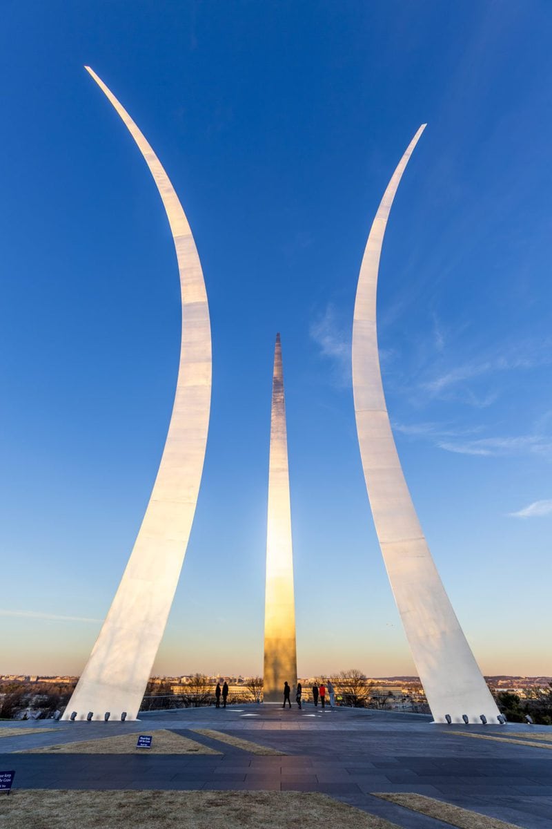 The USAF Memorial in Washington, D.C.