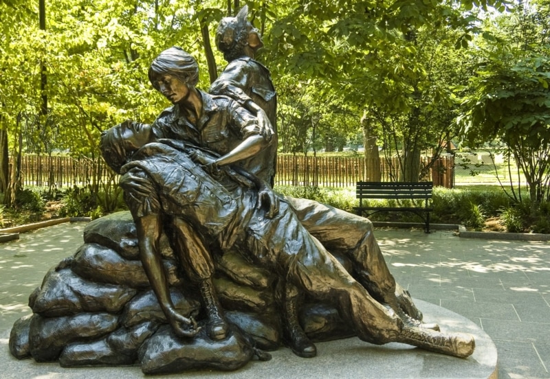 The Vietnam Women's Memorial on a driving tour of Washington, D.C.