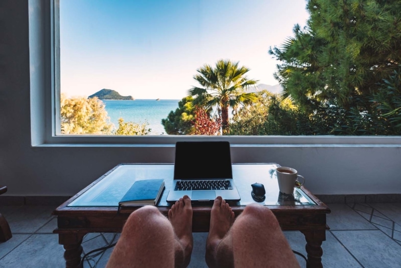 You can work online from anywhere in the world