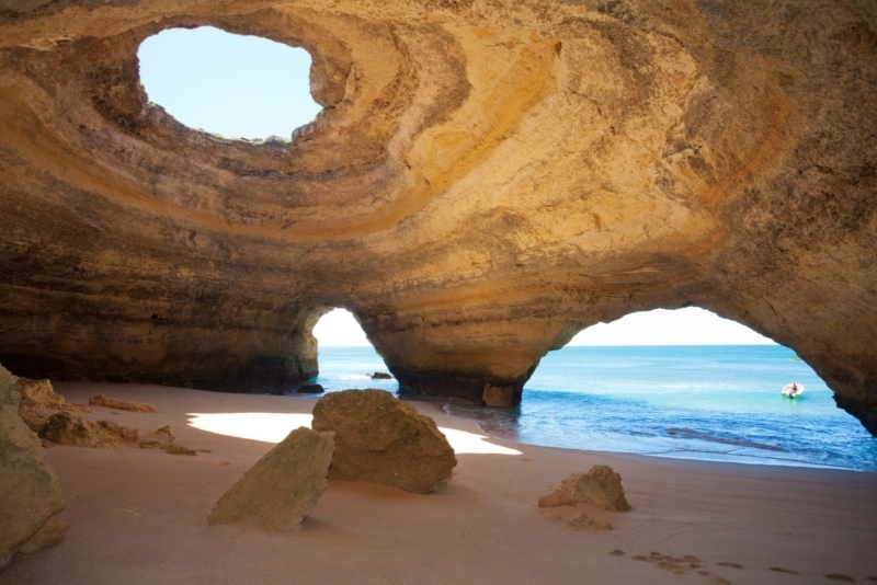 Sea caves in Lagos, Portugal