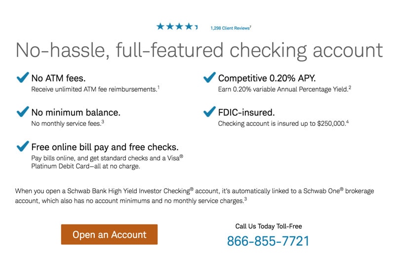 Charles Schwab High Yield Checking Account