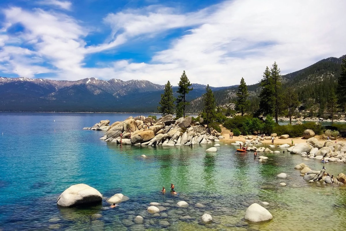 Adventuring around Lake Tahoe on vacation.