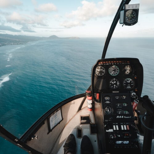 Helicopter view in Oahu