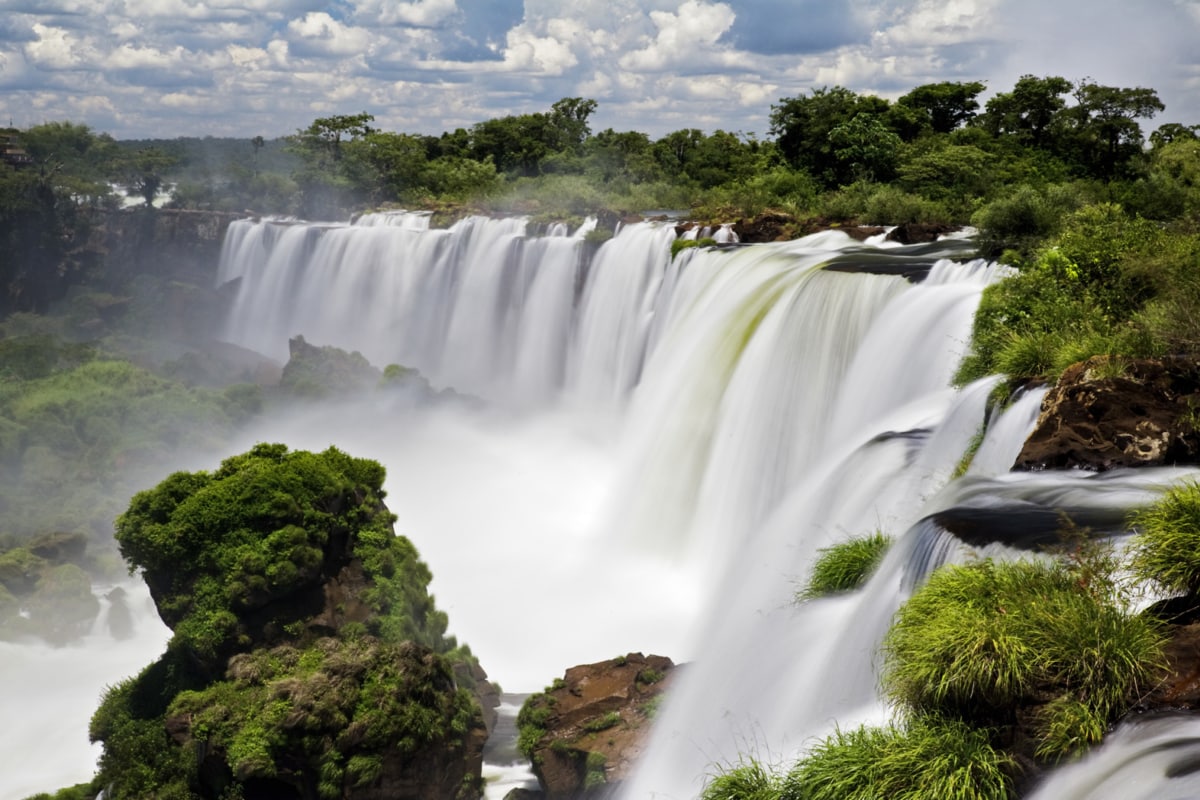 Incredible Iguazu Falls view.
