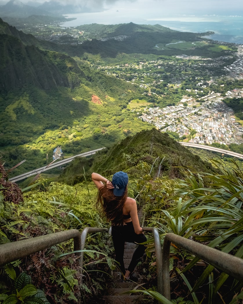 Haiku Stairs view