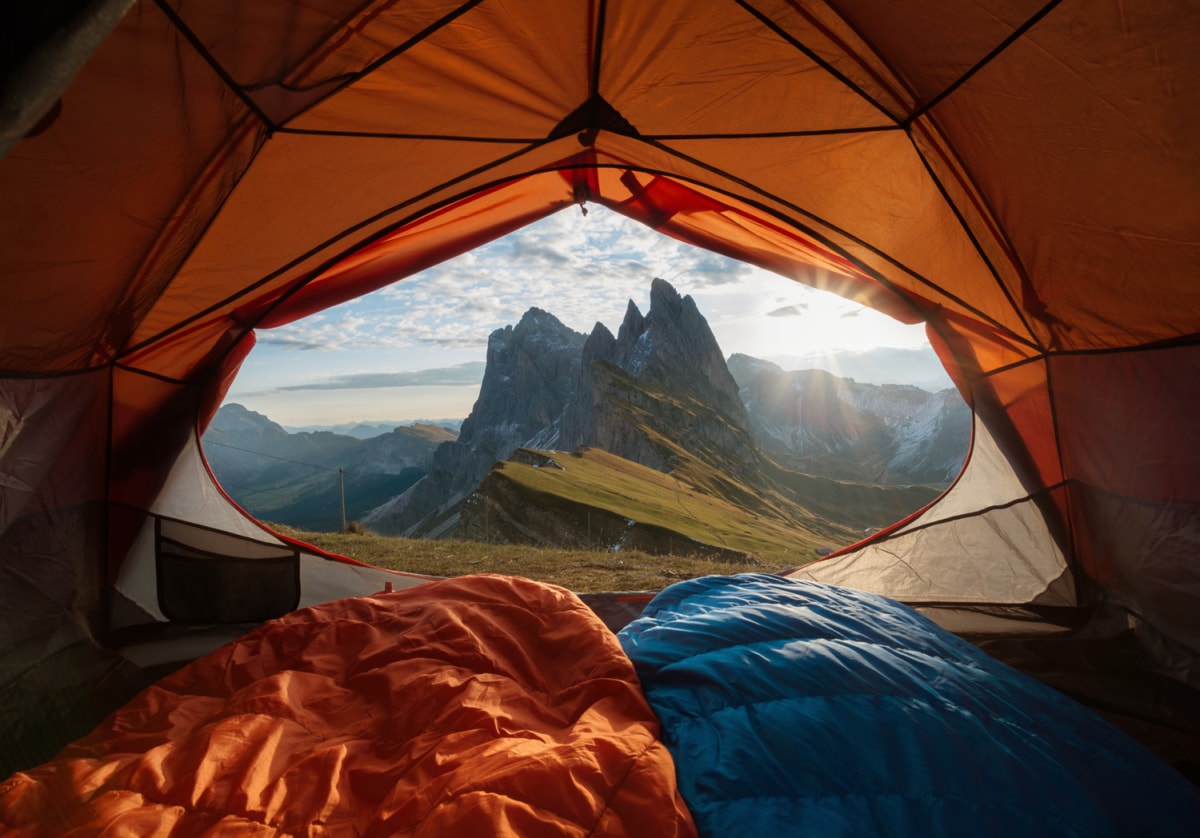 Staying dry inside one of the best backpacking tents money can buy!