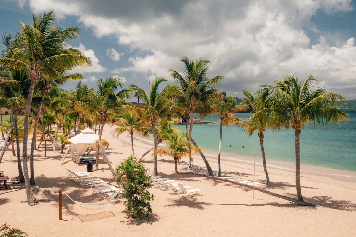 The Buccaneer Beach on the island of St. Croix