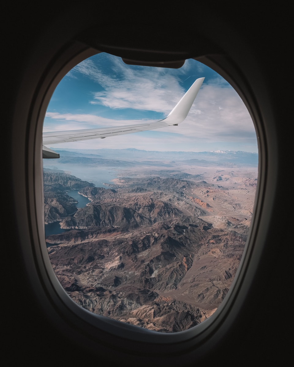 The view over Nevada from the window seat