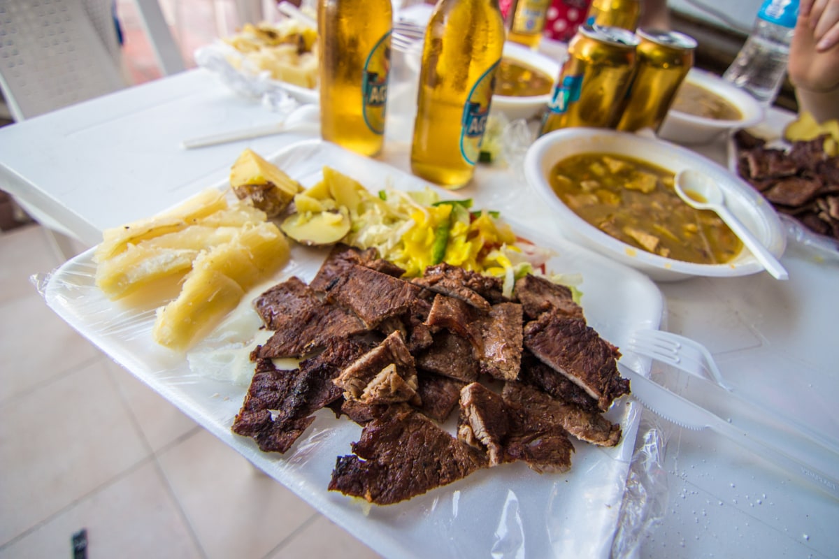 The food is safe to eat in Colombia