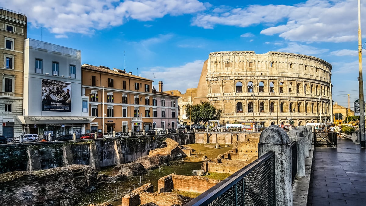 The colosseum of Rome