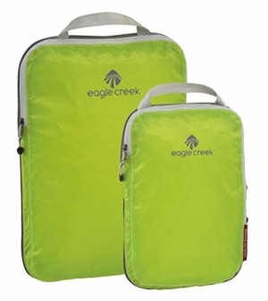 lime green Eagle Creek Compression Packing Cubes