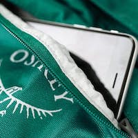 Osprey Fairview 40 zippered pocket with phone