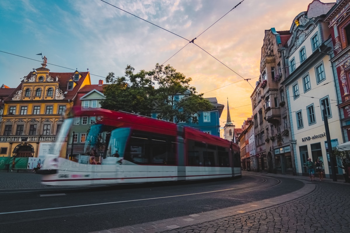 a tram in Germany