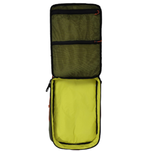 Topo Designs Travel Bag clamshell opening