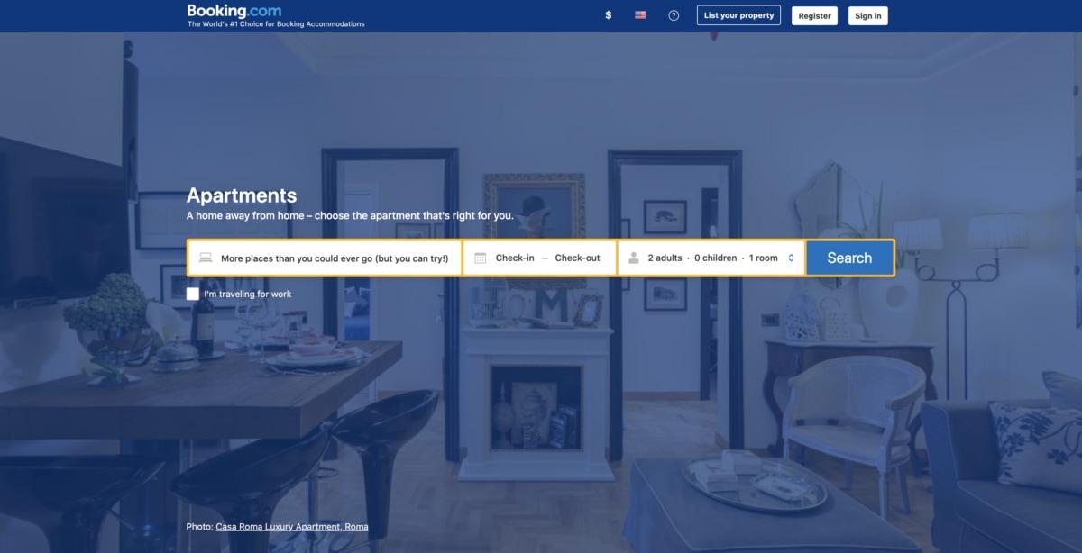 Booking.com is now a website like Airbnb, too!