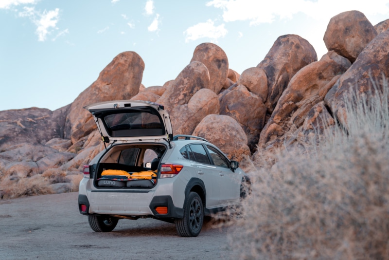 air mattress twin in subaru crosstrek